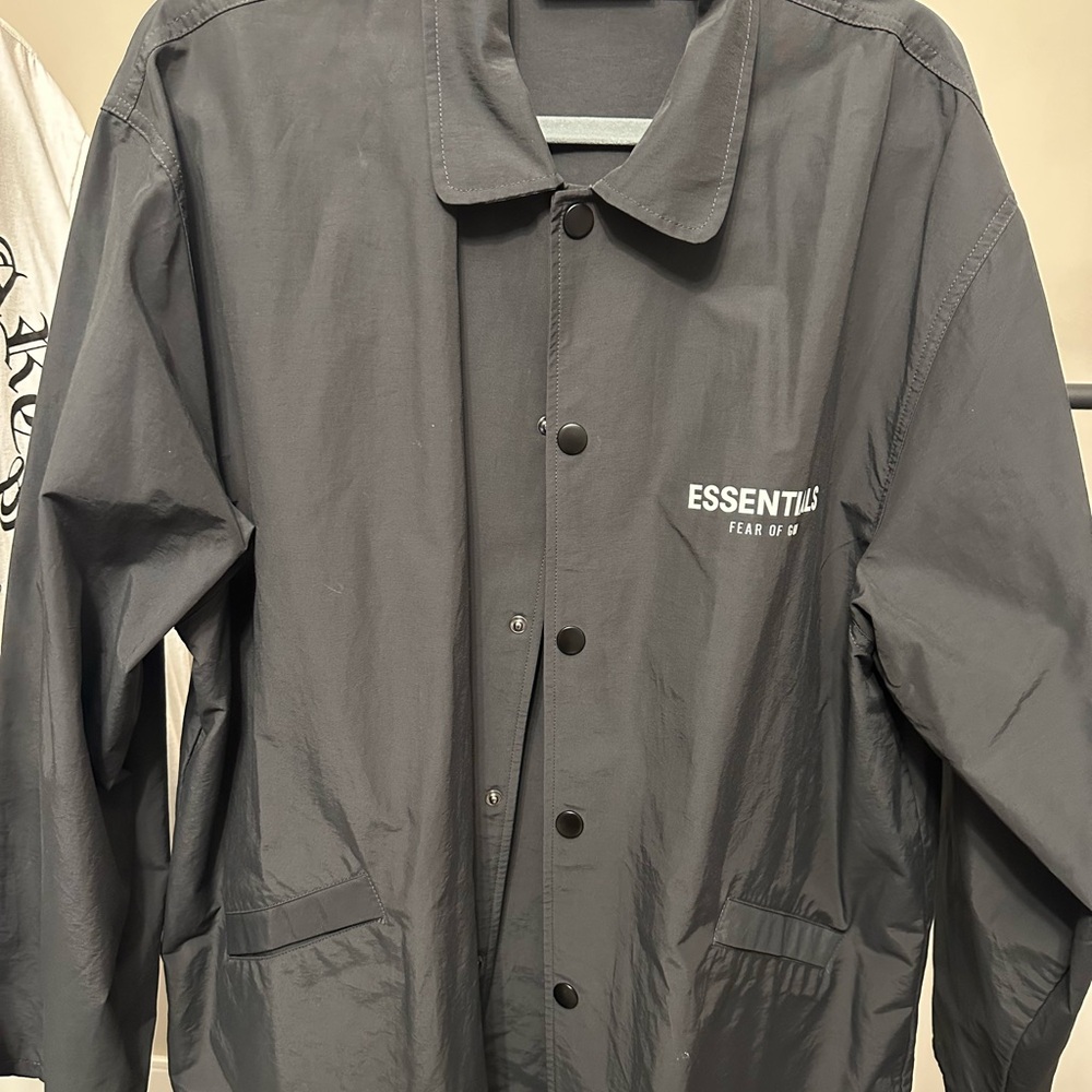 ESSENTIALS Fear of God Black Jacket